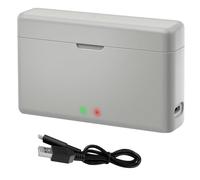 Caricabatterie per DJI Action 3/4, carica 2 batterie con cavo dati da 1 m e custodia di ricarica per Osmo Action 4