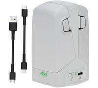 Caricabatterie per DJI FLIP, hub di ricarica per batterie di droni Stazione di ricarica a doppio canale per batterie di quadricotteri con cavo e adattatore di alimentazione
