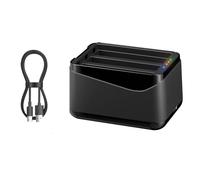 Caricabatterie per Insta360 X5 Hub di ricarica rapida della batteria con cavo USB di tipo C, stazione di ricarica della batteria a 3 slot per accessori per action cam Insta 360 X5