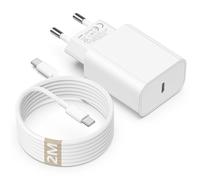 Caricabatterie per iPhone 16 15 con cavo di ricarica, caricatore rapido USB C originale 20 W con cavo USB C AUT C 2M compatibile con Apple iPhone 16/15 Plus/Pro Max, iPad Pro 12.9, 11 10/Mini/Air