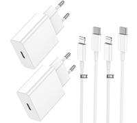 Caricabatterie per iPhone 2 pezzi con cavo USB C da 1 m, adattatore di alimentazione tipo C per originale Apple iPhone 14/13/12/11/Plus/Pro/Pro Max/SE/X/XS/XR SE/8/7/6Plus