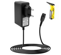 Caricabatterie per Lavavetri Karcher 5.5V 600mA con Cavo Integrato 1,5m Compatibile con Modelli WV1 WV2 WV2 Premium WV5 WV51 WV55 WV60 Plus WV70 Plus WV75 WV75 Plus, per Uso Domestico e Professionale