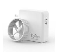 Caricabatterie per MacBook Pro / MacBook Air - 130 W Dual USB C Charger per MacBook Pro 16, 15, 14, 13 pollici, MacBook Air M1/M2, iPad Pro/Air, iPhone 14/13/Pro/Pro Max, PPS Galaxy S22 Ultra/S22