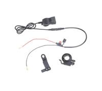Caricabatterie per Moto USB Tipo-C 12V-24V con Voltmetro, Ricarica Rapida per Telefoni, Tablet e GPS, Montaggio su Manubrio/Specchietto