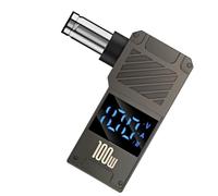 Caricabatterie per notebook a ricarica rapida da 100 W, display digitale, | Adattatore da tipo C a CC per notebook, per la maggior parte dei laptop e altri dispositivi