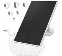 Caricabatterie per pannello solare da 6W/5V,con due connettori DC3.5x1,35 e USB-C, cavo di ricarica da 9,8ft,compatibile con Ring Spotlight Cam Plus/Pro,batteria Stick Up Cam 2nd/3rd Generation