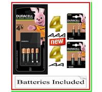 Duracell Caricabatterie 4 ore + 2xAA, 2xAAA