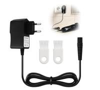 Caricabatterie per rasoio Braun, caricatore adattatore compatibile con Braun rasoio elettrico serie 9/7/6/5/4/3/2/1, con spazzola di pulizia