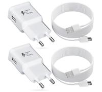 Caricabatterie per Samsung, 2 Pack Caricatore USB Ricarica Rapida e Cavo Tipo C Originale 2M per Samsung Galaxy A15 A14 A13 A05s A55 A35 A34 A33 A25 A23 S10 S9 S8 S20 M34, Carica Batterie Cellulare