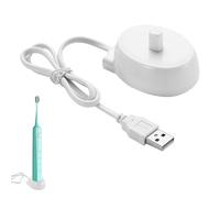 Caricabatterie per spazzolino elettrico, caricabatterie USB da viaggio compatibile con Oral B tipo 3757, base di ricarica USB induttiva, impermeabile, portatile, ideale per uso domestico, supporta