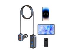 Caricabatterie per telefono cellulare per auto - protezione universale contro il sovraccarico | caricatore USB con più porte | per telefono portatile SUV auto viaggio ufficio hotel viaggio business