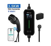 Caricabatterie per veicoli elettrici CESTOVET 3.5KW 16A 6M LCD APP