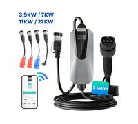 Caricabatterie per veicoli elettrici JUNSUN 3.5/7/11/22kW 5m LCD APP