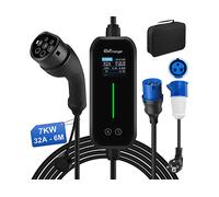 Caricabatterie per veicoli elettrici JUNSUN 3.5/7KW 1 Phase EV 16/32A Regolabile