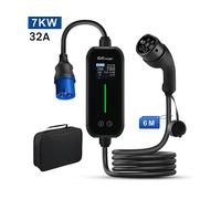 Caricabatterie per veicoli elettrici JUNSUN 7KW 1 Phase EV 32A Regolabile