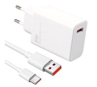 Caricabatterie per Xiaomi 33W USB C Caricatore Rapido Cavo di Ricarica con Cavo USB C 2M per Xiaomi Redmi Note 13 12 5G 12s 11 Pro 10 9 8 7, Mi 13 12 11 Ultra 10 Lite 10T, Pad 5 6, Caricatore Rapido