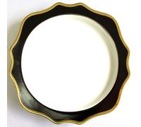 Caricabatterie Piastra Matrimonio Decorazione Ceramica Loto a Smerlo Edge Design
