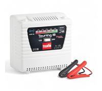 caricabatterie portatile 12/24v touring 18 13a per accumulatori piombo protezione sovraccarichi e polarità led