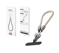 Caricabatterie portatile alla moda da tipo C a tipo C da 240 W con design da braccialetto indossabile, caricabatterie rapido USB C da 5 A con tracolla e cinturino da polso (30 (Multicolour, 30cm)