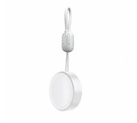 Caricabatterie portatile compatibile con Apple Watch - Cavo staccabile, PC+ABS, caricatore da viaggio compatto White