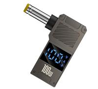 Caricabatterie portatile da 100 W Plug-Play portatile con display digitale | Adattatore per caricabatterie CC per la maggior parte dei laptop, dispositivi con porta di tipo C e altri dispositivi
