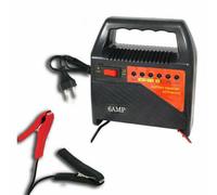 CARICABATTERIE PORTATILE PER AUTO MOTO BARCA CAMPER 6-12V 6AMP LED CARICA
