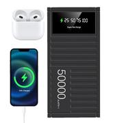 Caricabatterie portatile - Powerbank ad alta capacità, ricarica rapida della batteria esterna | Caricabatterie portatile compatto e leggero, 50.000 mAh di capacità 66 W Caricatore di ricarica rapida