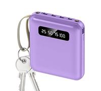 Caricabatterie portatile ultrasottile: power bank compatto da 5000 mAh, caricabatterie USB da viaggio leggero, ricarica simultanea di 4 dispositivi | pacco batteria esterno sottile, soluzione di alime