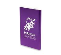 Caricabatterie Power Bank viola metallizzato personalizzato | Logo e testo inciso al laser | Powerbank Pack batteria portatile di tipo C | Prodotti mobili promozionali