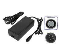 CARICABATTERIE POWERSMART 42V per Batavus Genova - Monaco -Stratos - Torino E-go Modello 2014 tm 2015 da 80 W, Nero