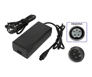 CARICABATTERIE POWERSMART 42V per Batavus Genova - Monaco -Stratos - Torino E-go Modello 2014 tm 2015 da 80 W, Nero