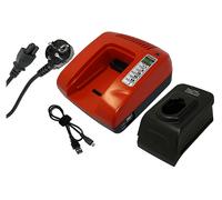 CARICABATTERIE POWERSMART per BLACK & DECKER GT5C390, GTC391, HM9600, HP131 Rosso