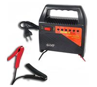 CARICABATTERIE PROFESSIONALE 6V 12V AUTO MOTO CAMPER BARCA 6A CARICABATTERIA