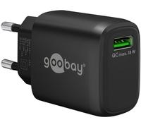 Caricabatterie Ricarica Rapida USB QC 3.0 (18 W) Nero