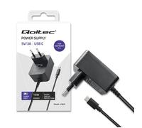 Caricabatterie Qoltec Super FAST PD per Raspberry PI 4 | USB-C | 15W | 5V | 3A |