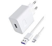 Caricabatterie rapido 40W per Honor 400 200 90 Lite, caricabatterie rapido e cavo USB C 5A 1 m Adattatore di alimentazione rapido per Honor Magic6 Lite X5c Plus X6b X6c X7b X8d Pad 10 9 X9 X9a X8a P30