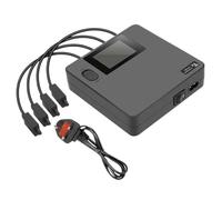 Caricabatterie rapido 6 in 1 con display digitale per accessori compatibili con drone Air 3 3S e porta adattatore USB(UK Plug)
