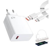 Caricabatterie rapido 67w per Xiaomi con cavo USB C da 2 m,Adattatore caricatore rapido caricatore turbo per Xiaomi 14 13 12,Poco F7 F6,Redmi Turbo 4 3,Note 14 13 12 11 10
