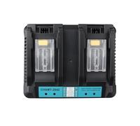 Caricabatterie rapido agli ioni di litio a doppia porta MXJFYY DC18RD 4A compatibile con Makita 14,4 V-18 V BL1830 BL1840 BL1850 BL1860 BL1815 BL1845, sostituisce DC18RD DC18RC DC18SF DC18RA DC18RF