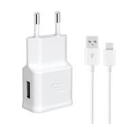 Caricabatterie rapido Caricatore per Telefono Samsung Galaxy A13 A14 A15 A30 A33 A40 A51 A53 A54 A55 S8 S9 S10 S20 S22 S23 Quick Charge, Adattatore Spina USB con Cavo di Ricarica Tipo C