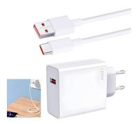 Caricabatterie rapido da 120 W per Xiaomi con cavo USB C 1 m, adattatore CA per Xiao mi 14 13T/13/13 Pro/12/12 Pro/11/10/ per Xiaomi Redmi Note 13/13 pro/12/12 pro/11/11 pro/10/9
