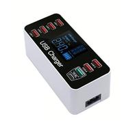 Caricabatterie rapido da 40 W QC3.0 Stazione di ricarica multi USB a 8 porte Ricarica rapida for tablet desktop con tipo C PD 20 W