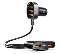 JR Caricabatteria da auto multiporta | Accendisigari | 3+2 | Per passeggeri | 5 porte USB | Universale