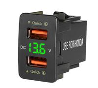 Caricabatterie rapido per auto da 36 W QC3.0 Dual USB con Green Volt