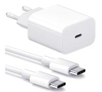 Caricabatterie rapido per iPhone 15, caricabatterie da parete USB C da 20 W con cavo da USB C a C da 2 m per iPad Pro 12.9, Samsung S20, Xiaomi,