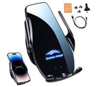 Caricabatterie rapido per telefono - Supporto per auto senza fili, supporto di serraggio automatico | Cradle secure senza slittamento con supporto di ricarica rapida, supporto di ricarica di