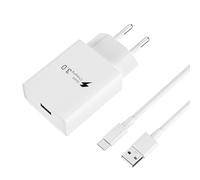 Caricabatterie rapido Samsung Type-C per Samsung Galaxy A16, A15, A05S, A14, A25, A35, A55, A13, A12, A04S, A33, A23, A32, A53, S24 Ultra,S25, S25Ultra,S23, S22, S21, S20. Caricabatterie rapido con