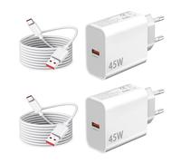 Caricabatterie rapido USB 45W per Redmi Note 15 Pro 5G 14 13 12 Xiaomi 15T | 2 Pack Caricabatterie Turbo e cavo per Xiaomi 17 Ultra/15 14 13 Pro/17T 13T Redmi 14C/A5/15C/A3/13C Poco F8 F7 F6 X8 X7 M8 M7