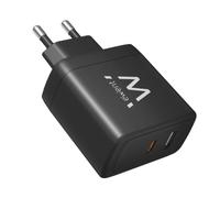 Ewent Caricabatterie USB C da 65W,Caricatore Rapido GaN Fast USB-C e USB-A per Tablet e Notebook,Caricatore per iPhone 16/15/14 e anteriori, iPad Pro/Air, Air/Pods Pro,Samsung,Huawei,XiaoMi etc., Nero