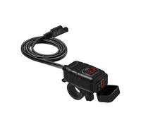 Caricabatterie rapido USB-C/USB per auto e moto Black